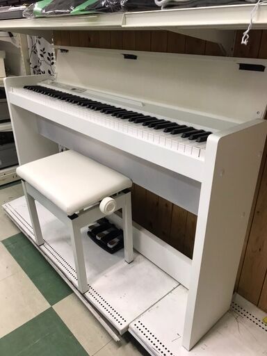 KORG LP-380U WH コルグ 電子ピアノ 88鍵盤 高低椅子 ヘッドホン セット　楽器　クリーニング済　貝塚市　二色浜