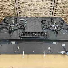 LPガス ガステーブル 2021年製 幅59cm IC-S87K-1L パロマ 水無片面