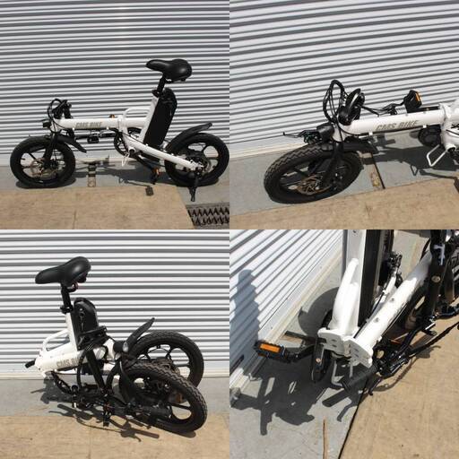 T937)【書類あり/未使用品/梱包】CMS-F16-Plus 16インチ 6速 折り畳み 電動自転車 ブラック 黒 【色は写真と別です】