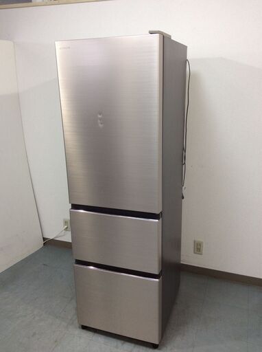 （4/14受渡済）YJT6585【HITACHI/日立 3ドア冷蔵庫】ワケアリ品 2020年製 R-V32KV-N 家電 キッチン 冷蔵冷凍庫 右開きドア 自動製氷 315L