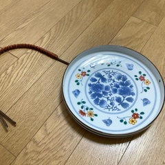 たち吉　花鳥　手付鉢　未使用　箱付き