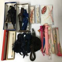???UNY3/25 和装小物 まとめて 大量 帯揚げ 羽織紐 帯紐 バッグ