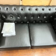 【値下げしました!!】未使用 2Pソファ チェスターフィールド No.2946● ※現金、クレジット、ぺイペイ、スマホ決済対応※ 値下げしました!!】未使用 2Pソファ チェスターフィールド No.2946