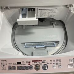 6017 シャープ 洗濯機 2014年製 5.5㎏ ES-T55E7 乾燥機能付き 動作良好
