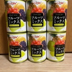 【お話中】 5種フルーツミックス シラップ漬け 6缶