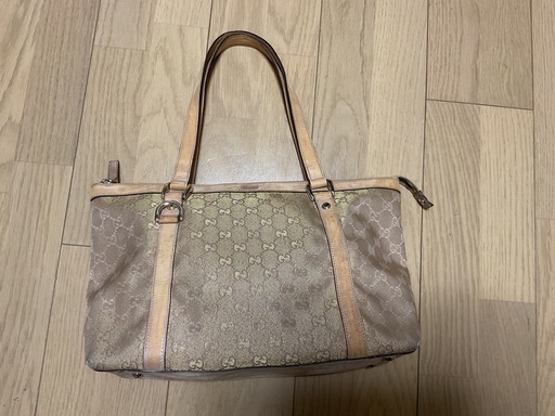 GUCCI ピンクベージュ　トートバッグ