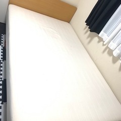 【ネット決済】無印良品のマットレス付きベッドです