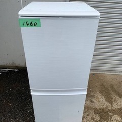 1460番 シャープ✨冷凍冷蔵庫✨SJ-14X-W‼️