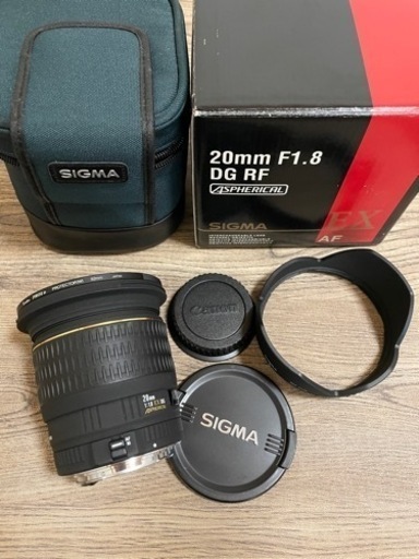 [新品同様/保管品/フィルター付] シグマ SIGMA 20mm F1.8 EX DG ASPHERICAL RF [キヤノン用]