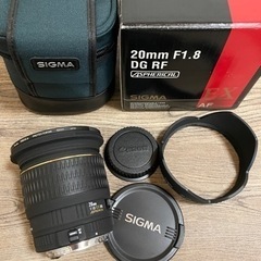 新品同様/保管品/フィルター付] シグマ SIGMA 20mm F1.8 EX DG 