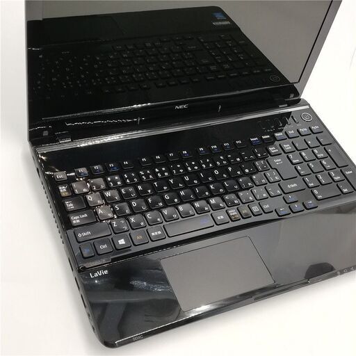 15.6型 ブラック ノートパソコン NEC PC-LS350RSB 中古良品 第4世代 i3 4GB 高速SSD BD 無線 Bluetooth Webカメラ Win11 Office