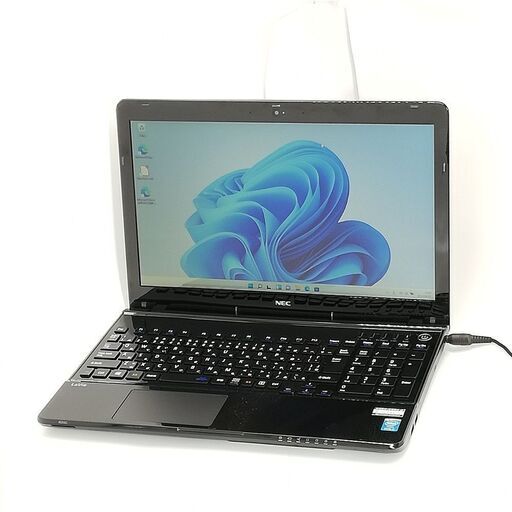 15.6型 ブラック ノートパソコン NEC PC-LS350RSB 中古良品 第4世代 i3 4GB 高速SSD BD 無線 Bluetooth Webカメラ Win11 Office