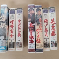 VHS 高倉健　吉永小百合　美空ひばり　橋幸夫　市川雷蔵