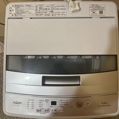 白い家庭用洗濯機