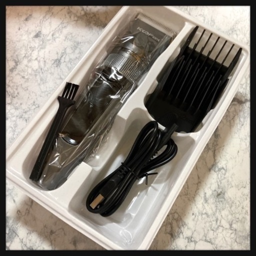 ご購入者様決定꒰未使用꒱防水 LEDディスプレイ コードレス バリカン ヘアカッター