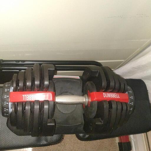 予約済】可変式ダンベル40キロ×2セット ベンチおまけ付き | stainu