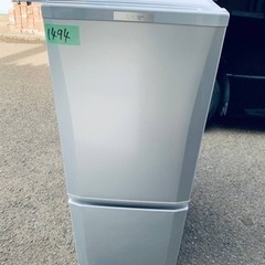 ✨2019年製✨ 1494番 三菱✨冷凍冷蔵庫✨MR-P15D-S‼️