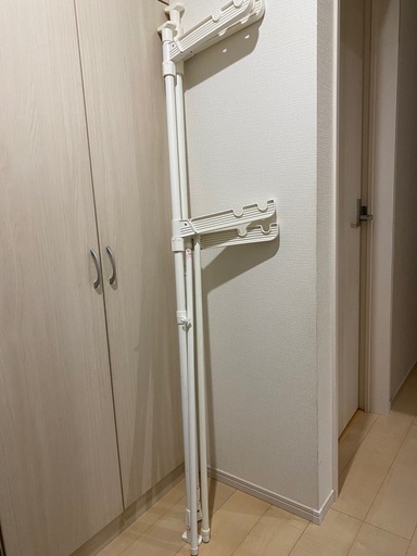 洗濯物干し110~190cm ホワイト