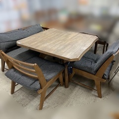 J2342 家具調コタツ 天然木 木製ダイニングテーブルセット ...