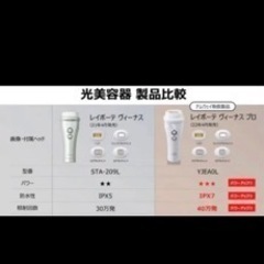 【新品】レイボーテ　ヴィーナスプロ　光美容器　脱毛器