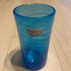 【美品】琉球ガラス　花瓶　定価：3500円
