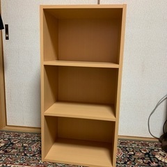 【決まりました】【難あり】三段カラーボックス