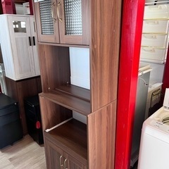 【中古】キッチンボード 食器棚 ブラウン BR (サイズ約mm)...