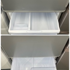 3ドア冷蔵庫（350L） SHARP SJ-W356J 2022年製 中古品 G01969 シャープ SHARP 冷蔵庫 3ドア どっちもドア(両開き) 350L SJ-W356J-S