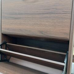 アウトレット●二段シューズラック●ブラウン◆サブリナ【joh00486】