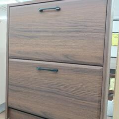 アウトレット●二段シューズラック●ブラウン◆サブリナ【joh00486】