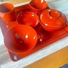 お食い初め　漆器　食器セット