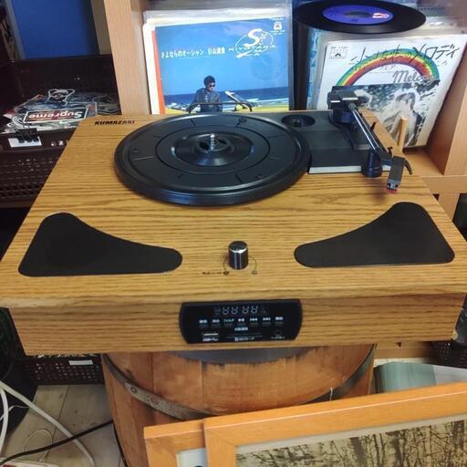 レコードプレーヤー　ラジオ　メディアレコーダー