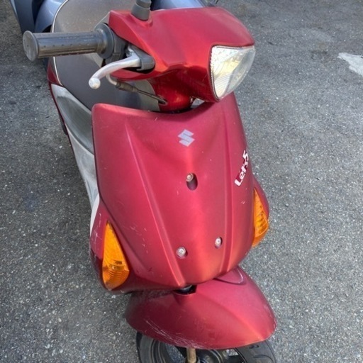 SUZUKI 赤色　レッツ5 原付メットインスクーター　4サイクル  50cc  福岡市南区 SUZUKI 赤色 レッツ5 原付メットインスクーター 4サイクル 50cc 福岡市南区