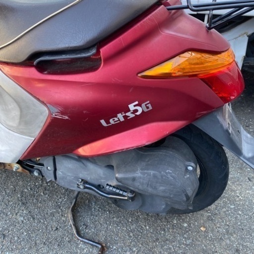 SUZUKI 赤色　レッツ5 原付メットインスクーター　4サイクル  50cc  福岡市南区 SUZUKI 赤色 レッツ5 原付メットインスクーター 4サイクル 50cc 福岡市南区
