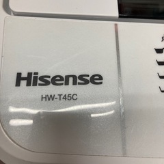 【激安　家電】ハイセンス　2019年製　洗濯機　4.5kg-pivot ブースト計
