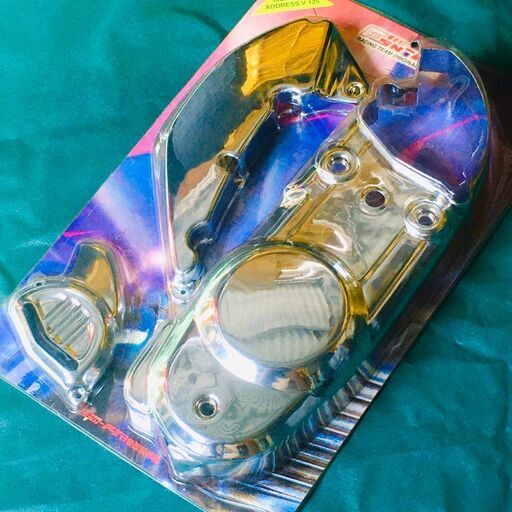 アドレスV125 ◇メッキ エンジンカバー3点セット◇新品◇FSN-F1 ...