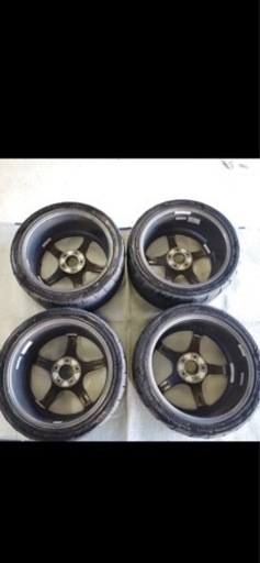 車のパーツ ヨコハマアドバンレーシングTC-3アルミホイールタイヤ無し