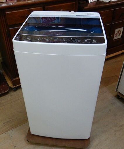 【販売終了しました。ありがとうございます。】ハイアール　4.5㎏　全自動洗濯機　JW-C45A　2019年製　中古品　/　コンパクト　スリム　AW　相模原　リサイクルショップエコノサー