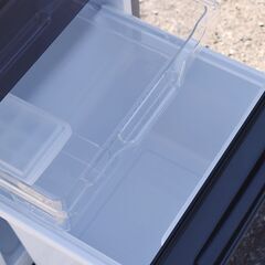 ★Hisense/ハイセンス★ガラストップ 2ドア冷蔵庫 右開き 静音 154L HR-G1501 ダークブラウン 19年製