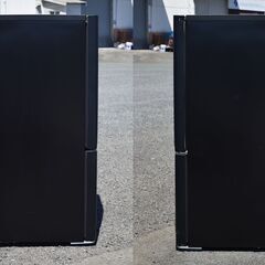 ★Hisense/ハイセンス★ガラストップ 2ドア冷蔵庫 右開き 静音 154L HR-G1501 ダークブラウン 19年製