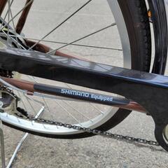 春です！チャイルドシート付自転車26インチ