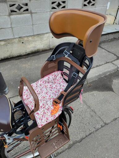 春です！チャイルドシート付自転車26インチ