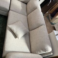 決まりました】3人用ソファ オットマン付き 配送設置無料♬