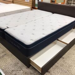 【愛品館八千代店】ニトリ　クイーンベッド　デュアルポケット