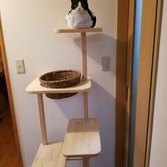 職人手作り 猫タワー 自立型