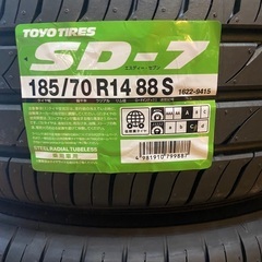 新品TOYOタイヤ185/70R14 88S SD-7 4本