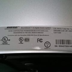 【愛品倶楽部柏店】BOSE SoundDock 10 digital music system