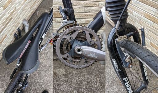 自転車 3×8段変速 26インチ （ライト無し） 軽整備済み 安い 防犯登録