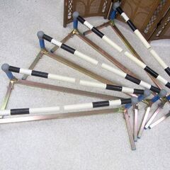 NISHI ミニハードル 5個 陸上競技トレーニング用 脚折りたたみ ニシスポーツ 札幌市北区屯田