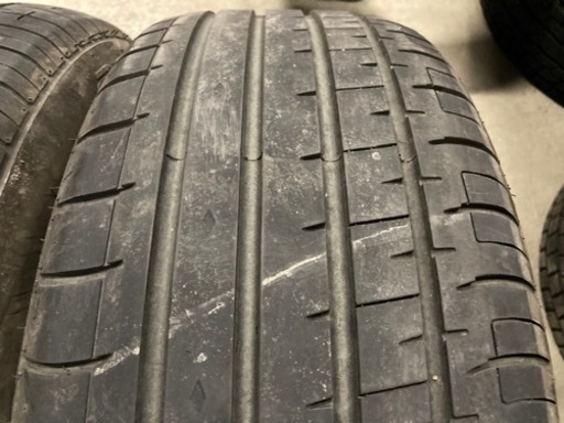 バリ山夏タイヤ 235/50R18 2本 8分山 アルファードレクサスLSフーガ